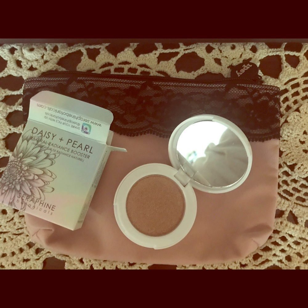 Ipsy bag with makeup.